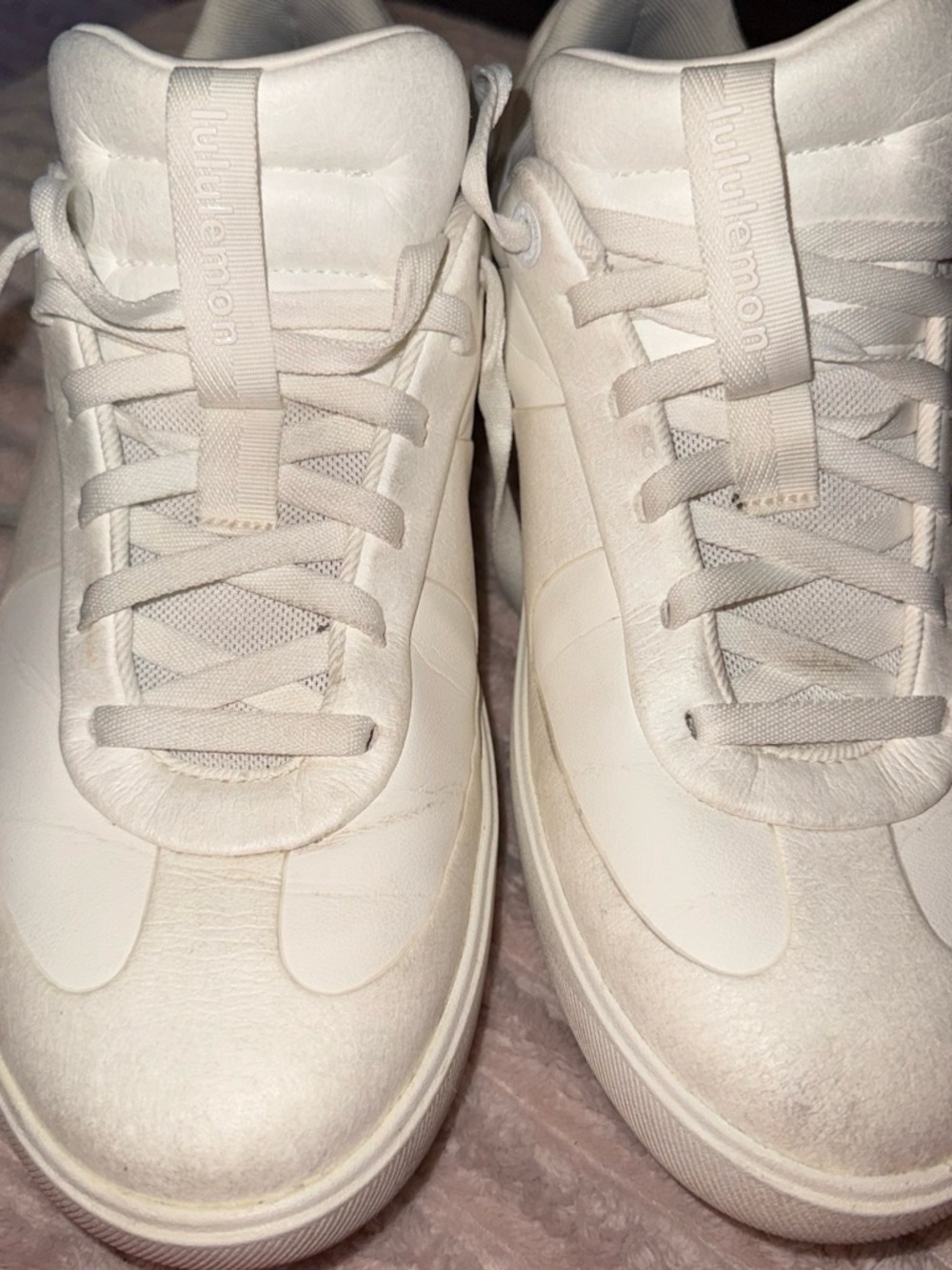 lululemon athletica Women’s Off-White High-Top Sneakers